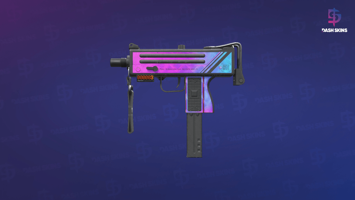 StatTrak™ MAC-10 | Disco Tech (Battle-Scarred) Screenshot Playside