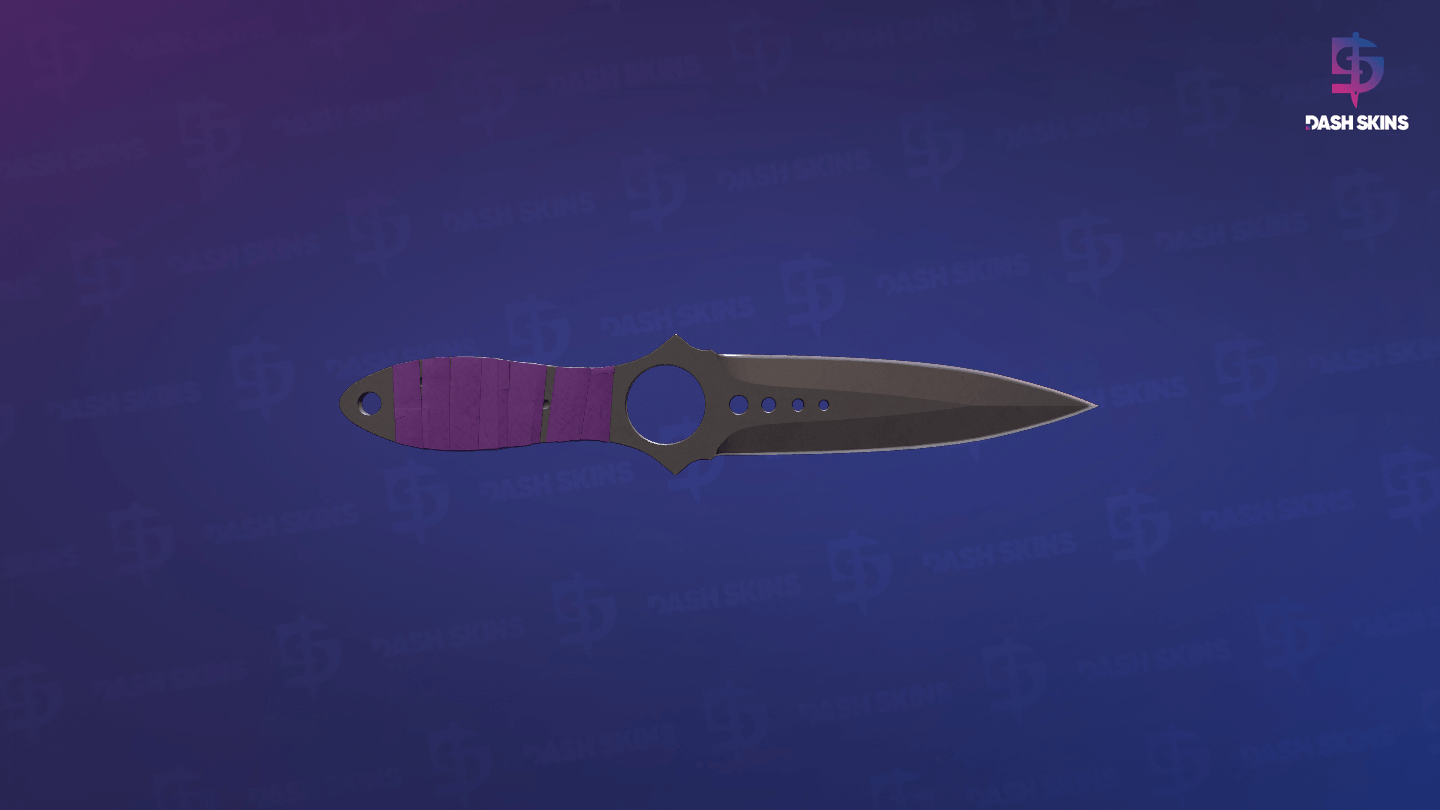 ★ Skeleton Knife | Ultraviolet (Well-Worn) Screenshot Playside