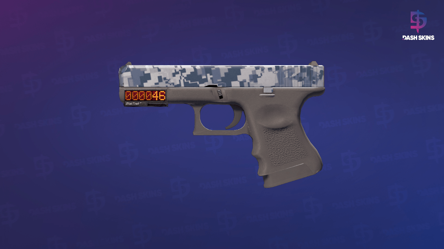 StatTrak™ Glock-18 | Steel Disruption (Minimal Wear) Screenshot Playside