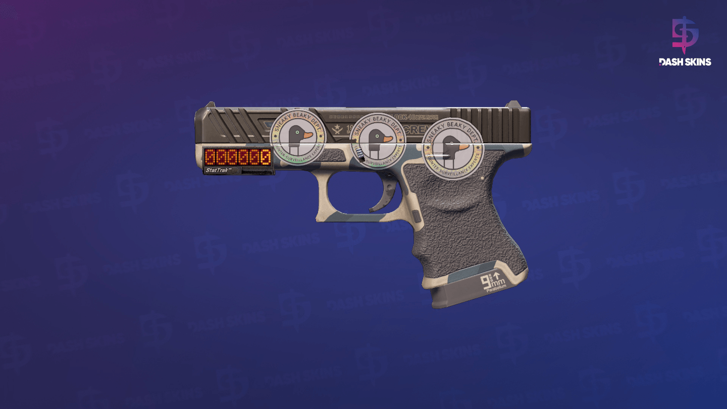 StatTrak™ Glock-18 | Winterized (Minimal Wear) Screenshot Playside