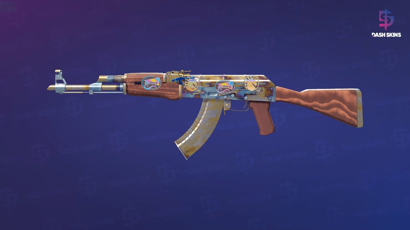 AK-47 | Case Hardened (Minimal Wear) Screenshot Playside