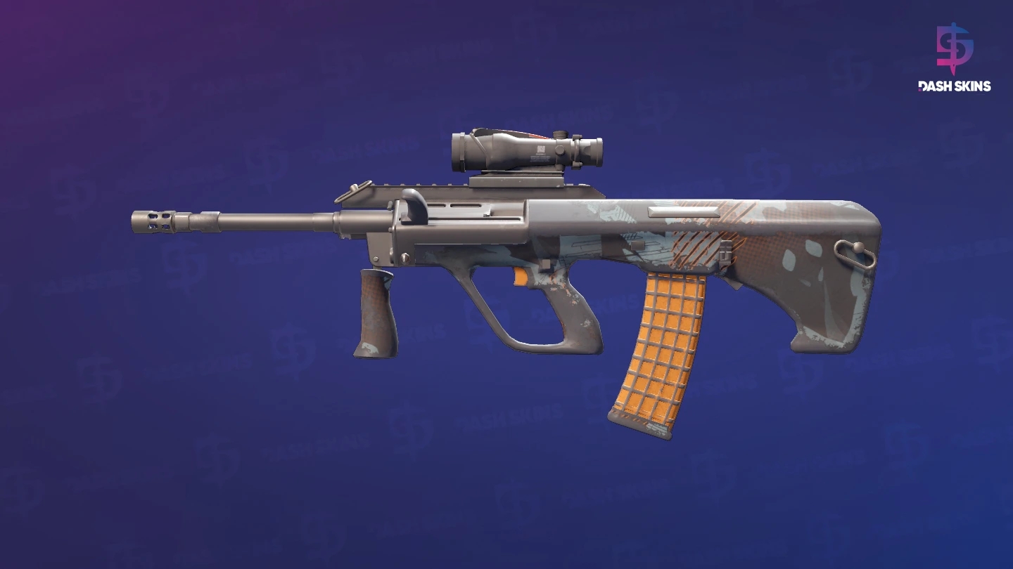 AUG | Amber Slipstream (Well-Worn) Screenshot Playside