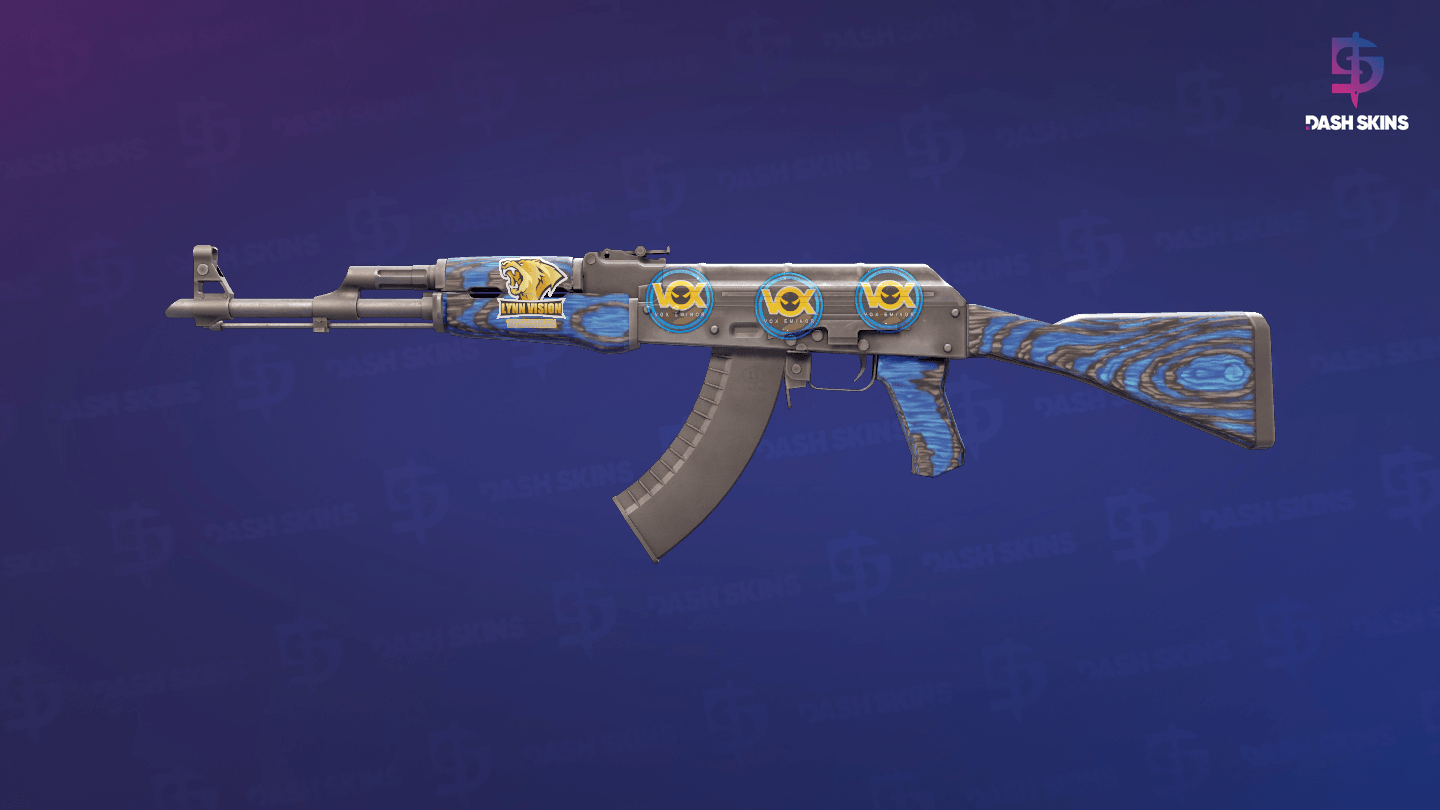 AK-47 | Blue Laminate (Minimal Wear) Screenshot Playside