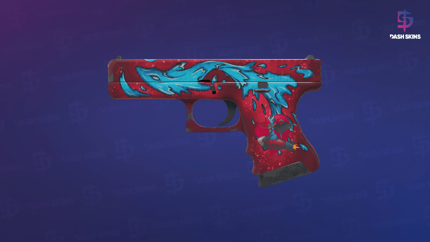 Glock-18 | Water Elemental (Field-Tested) Screenshot Playside