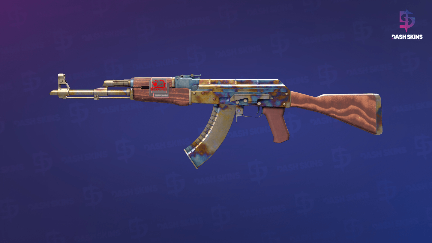 AK-47 | Case Hardened (Well-Worn) Screenshot Playside