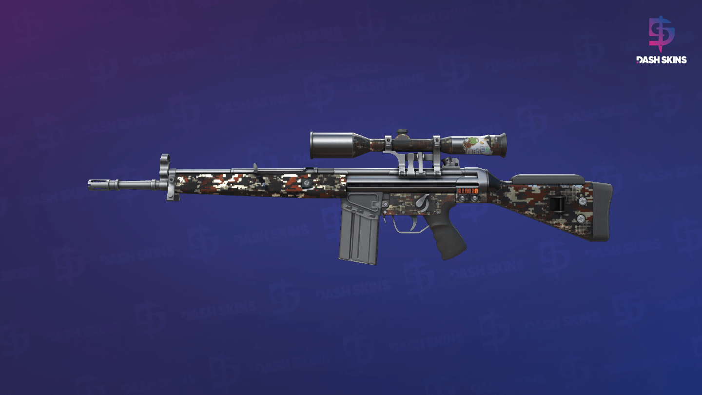 StatTrak™ G3SG1 | Digital Mesh (Factory New) Screenshot Playside