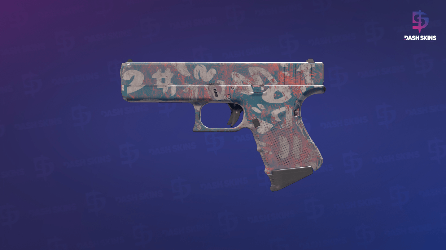 Glock-18 | Teal Graf (Minimal Wear) Screenshot Playside
