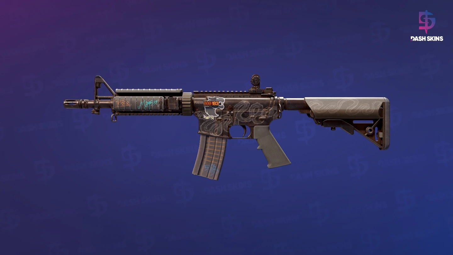 StatTrak™ M4A4 | Etch Lord (Well-Worn) Screenshot Playside