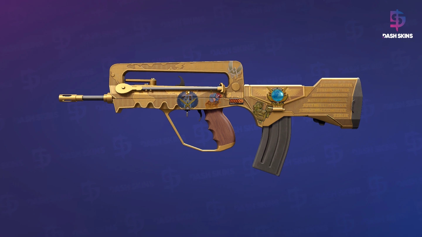 StatTrak™ FAMAS | Commemoration (Minimal Wear) Screenshot Playside