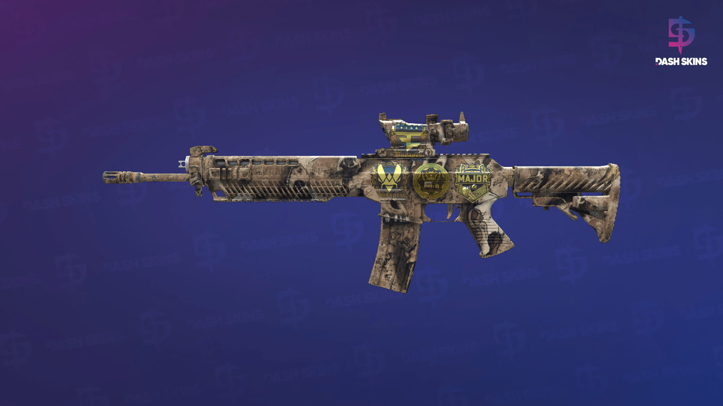 Souvenir SG 553 | Bleached (Minimal Wear) Screenshot Playside