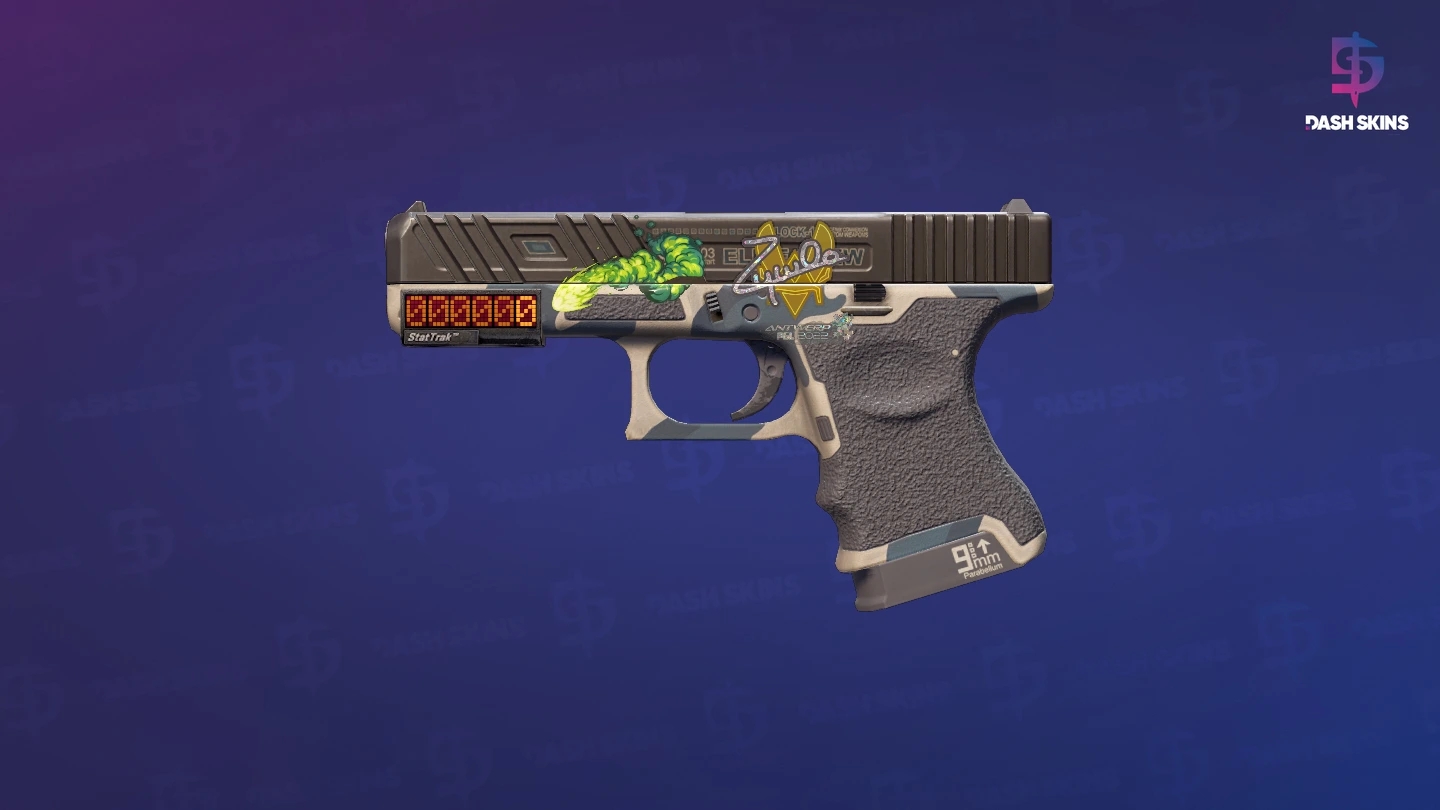StatTrak™ Glock-18 | Winterized (Minimal Wear) Screenshot Playside