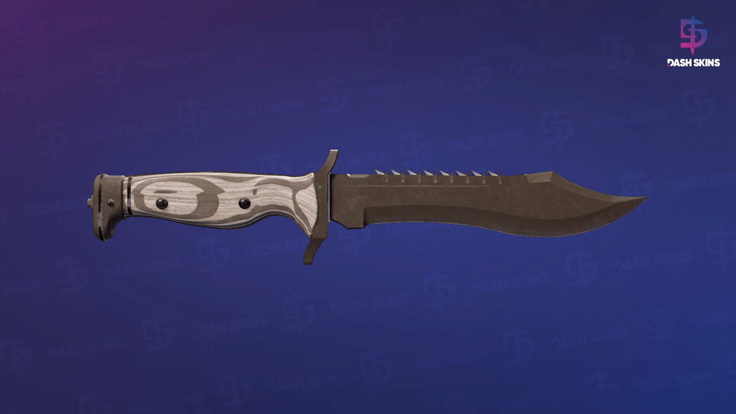 ★ Bowie Knife | Black Laminate (Battle-Scarred) Screenshot Playside