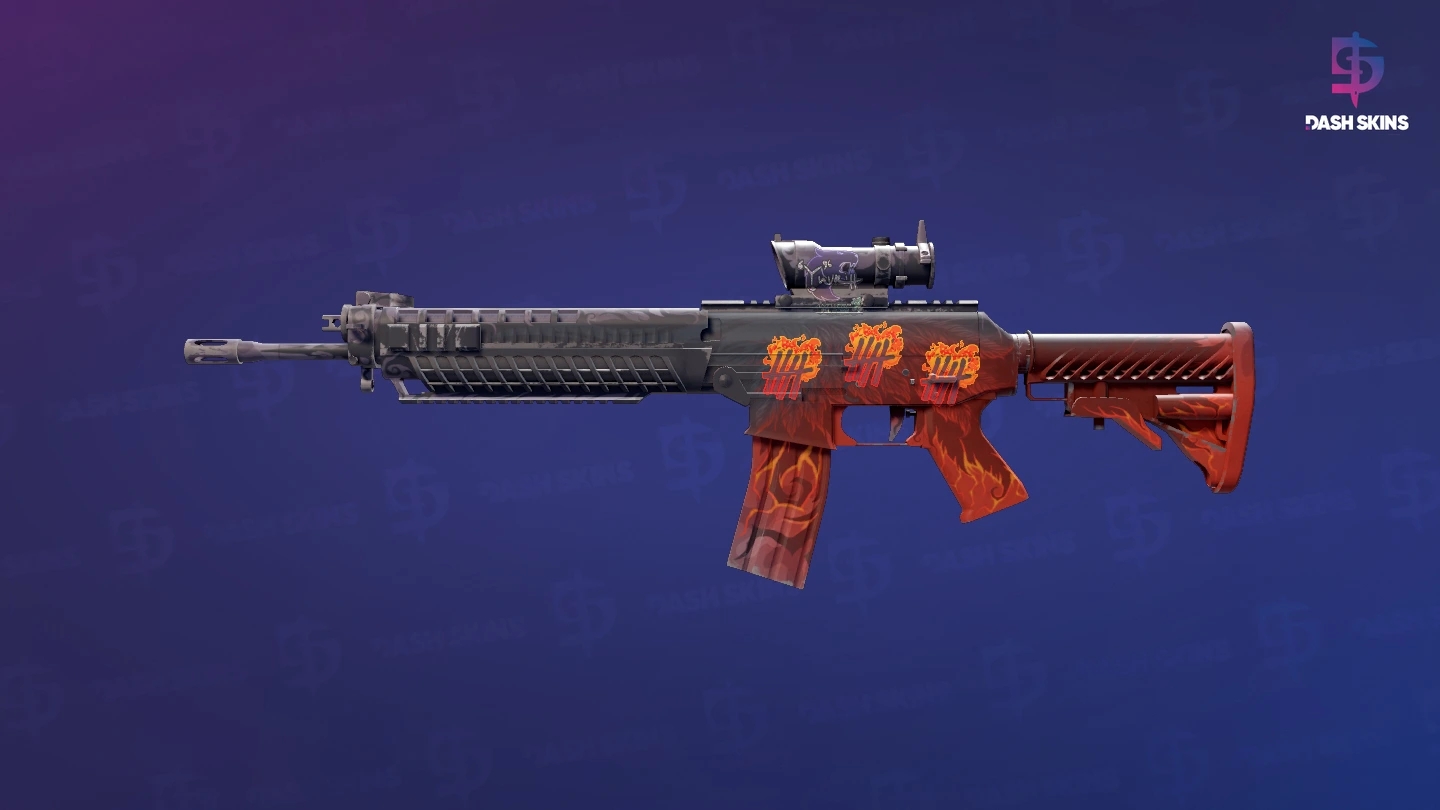 SG 553 | Darkwing (Well-Worn) Screenshot Playside