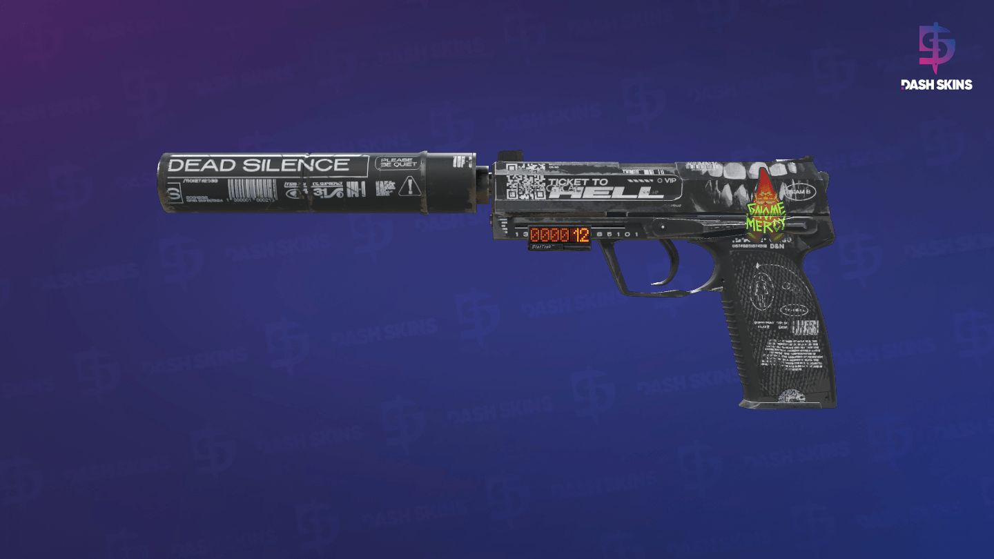 StatTrak™ USP-S | Ticket to Hell (Field-Tested) Screenshot Playside