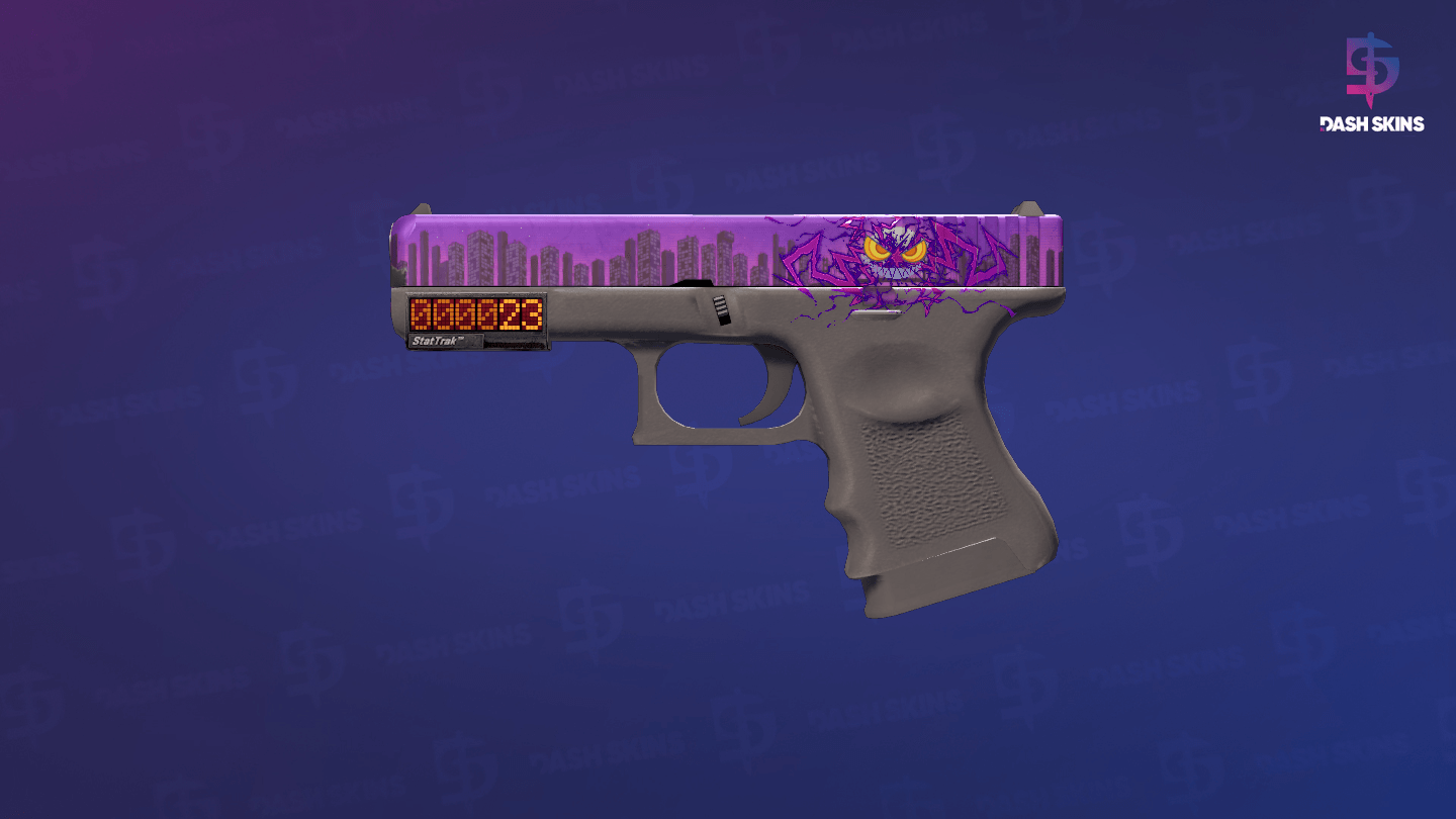 StatTrak™ Glock-18 | Moonrise (Minimal Wear) Screenshot Playside