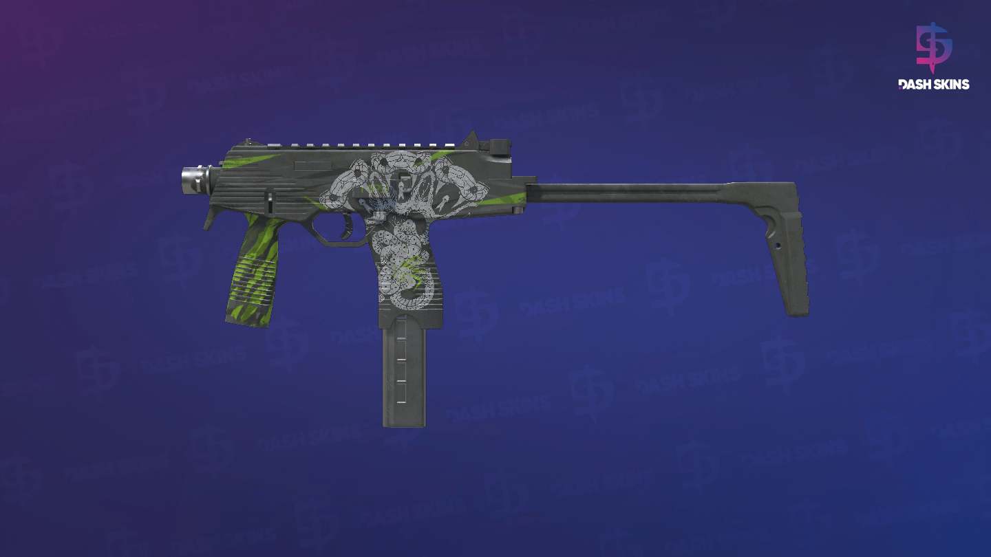 MP9 | Deadly Poison (Battle-Scarred) Screenshot Playside