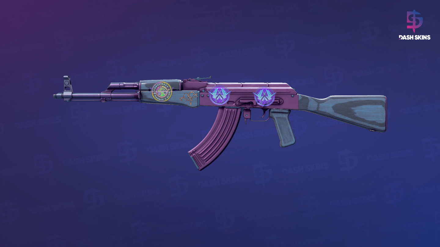 AK-47 | Midnight Laminate (Minimal Wear) Screenshot Playside