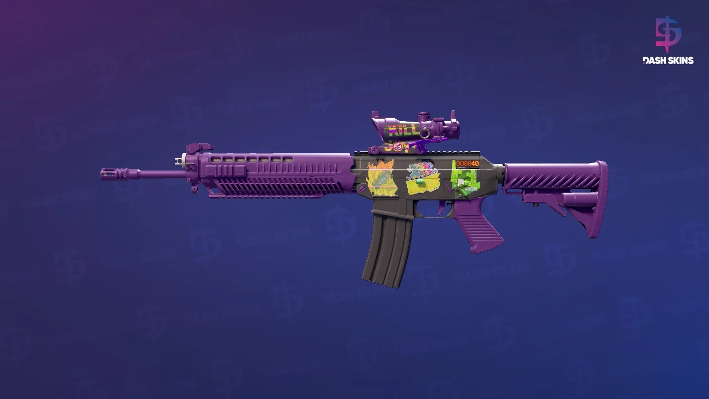 StatTrak™ SG 553 | Ultraviolet (Minimal Wear) Screenshot Playside