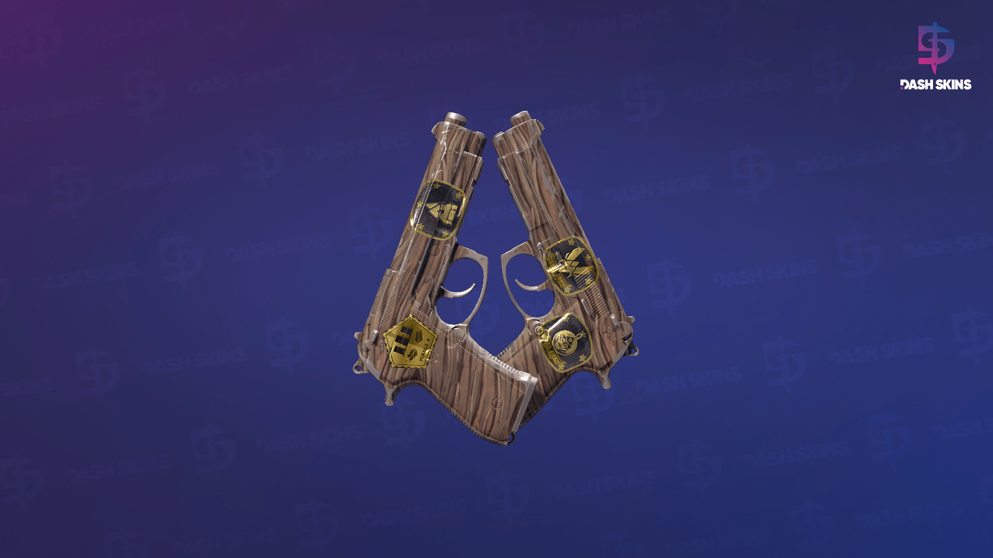 Souvenir Dual Berettas | Drift Wood (Field-Tested) Screenshot Playside