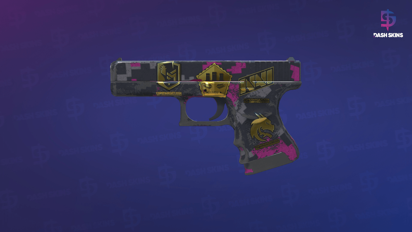 Souvenir Glock-18 | Pink DDPAT (Battle-Scarred) Screenshot Playside