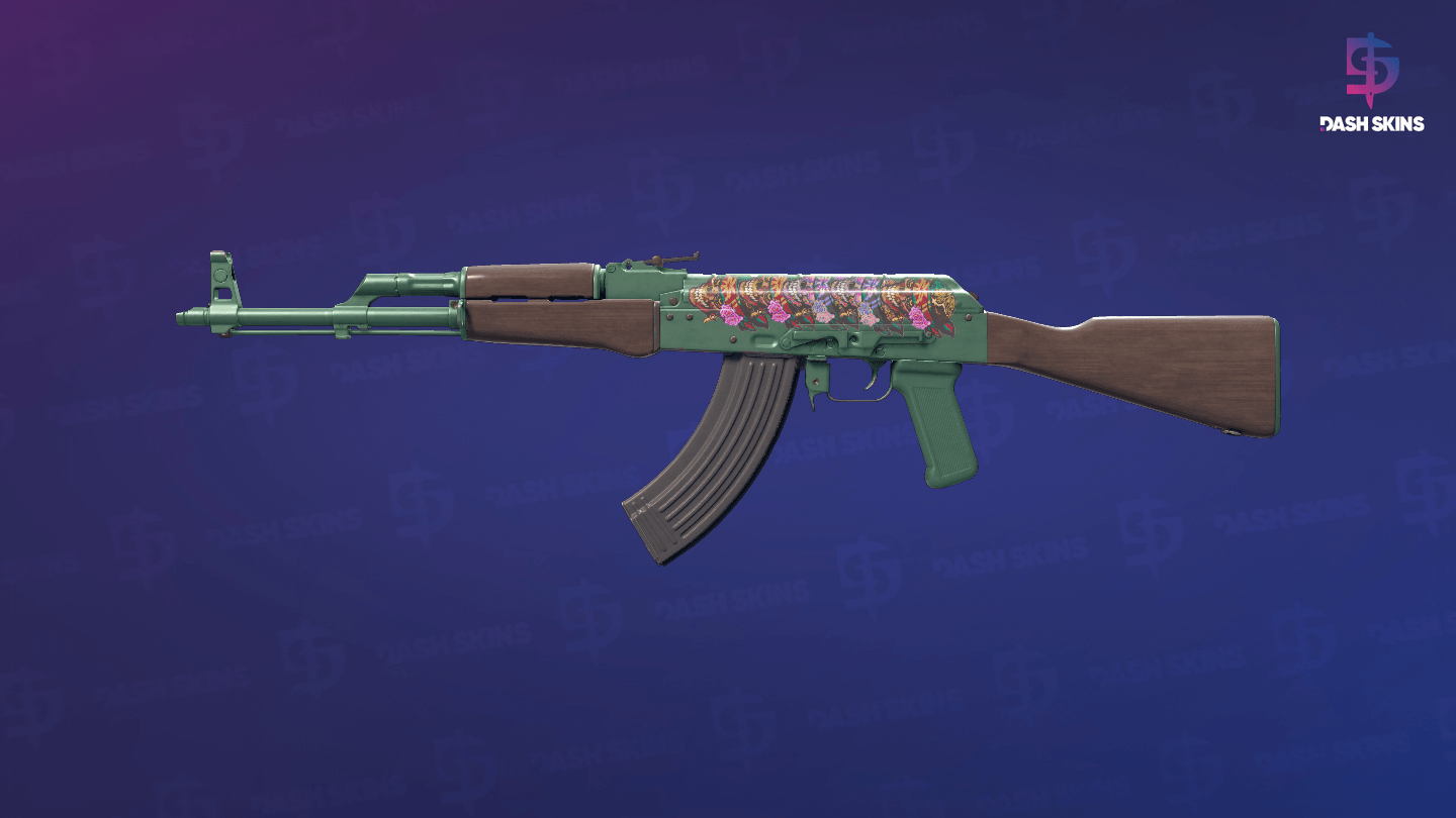 AK-47 | Wintergreen (Minimal Wear) Screenshot Playside