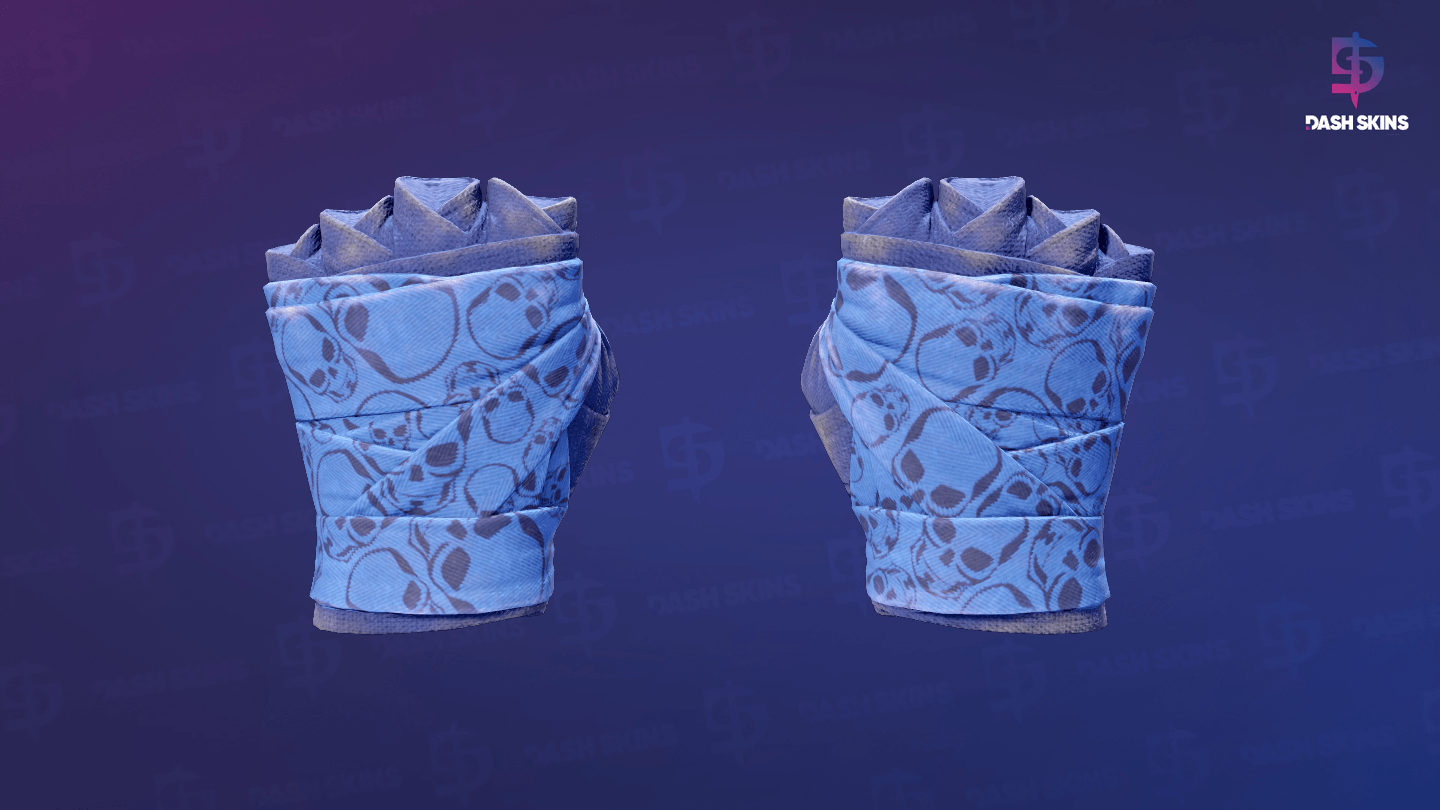 ★ Hand Wraps | Cobalt Skulls (Field-Tested) Screenshot Playside