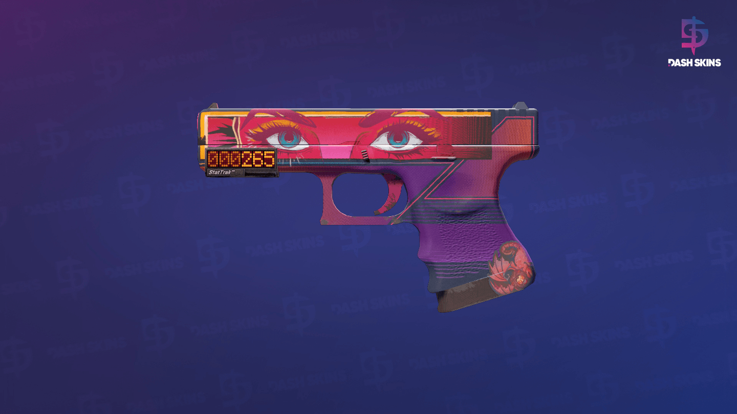 StatTrak™ Glock-18 | Vogue (Minimal Wear) Screenshot Playside