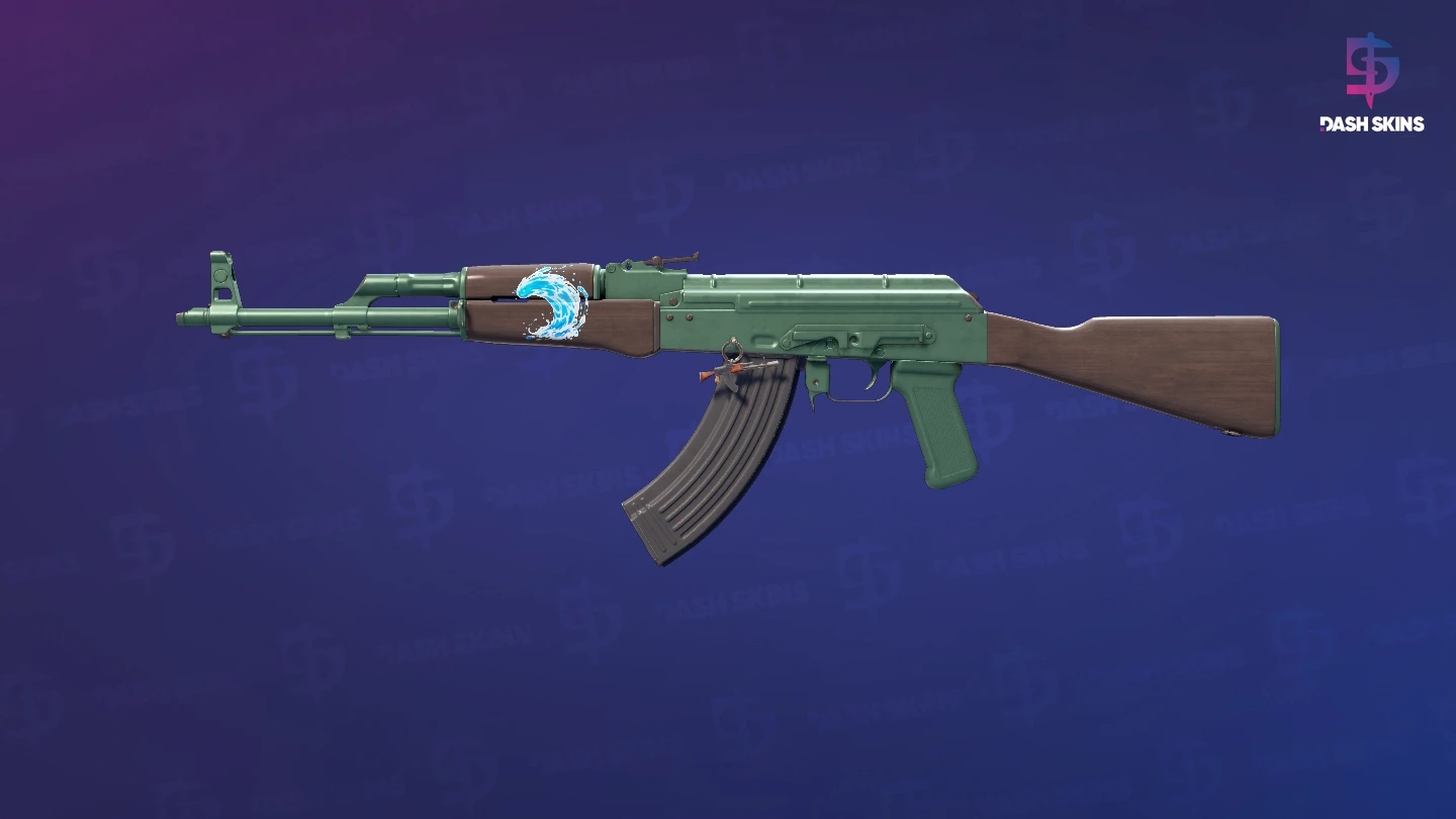 AK-47 | Wintergreen (Minimal Wear) Screenshot Playside