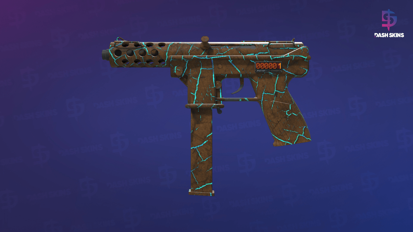 StatTrak™ Tec-9 | Cracked Opal (Minimal Wear) Screenshot Playside