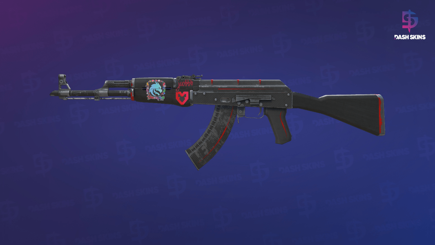 AK-47 | Redline (Well-Worn) Screenshot Playside