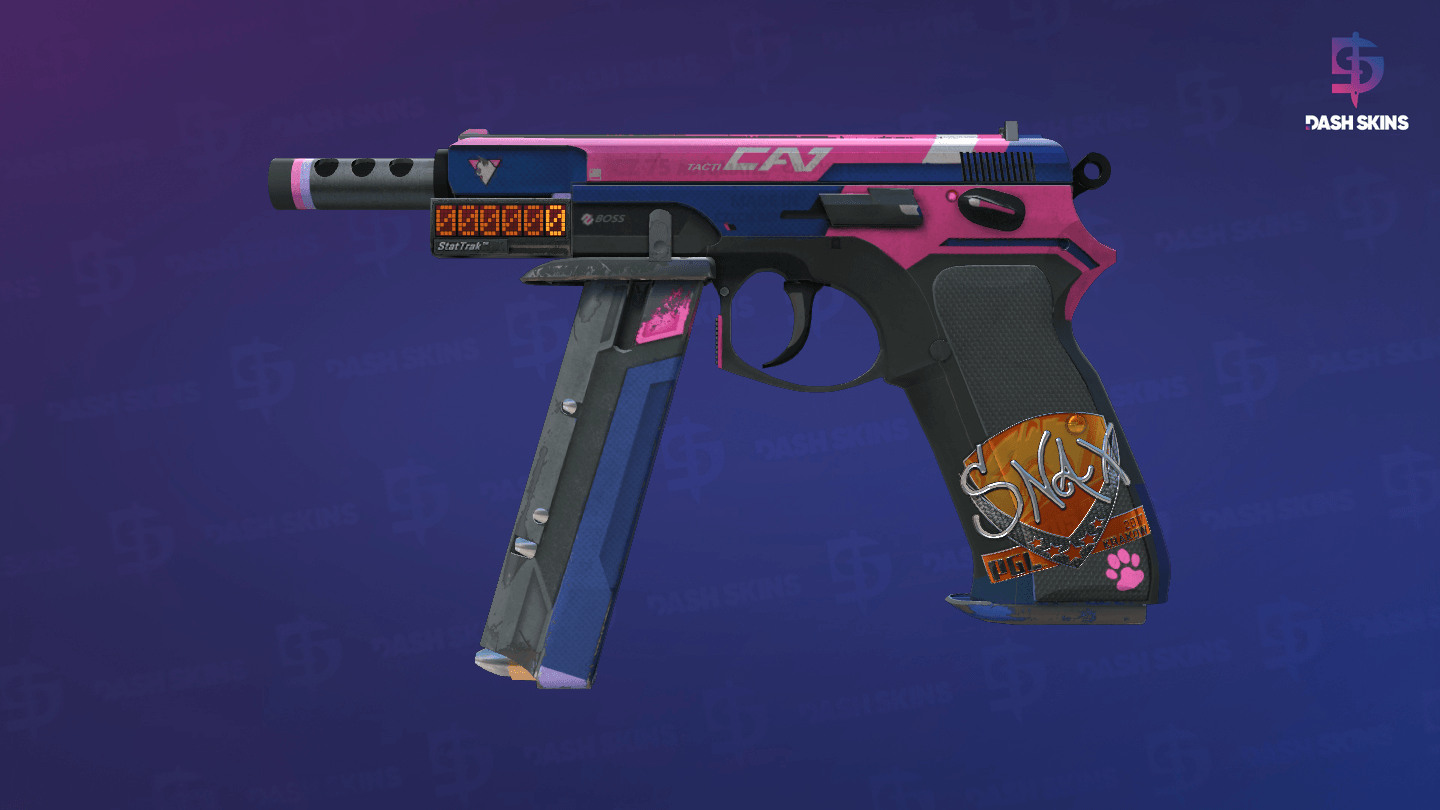 StatTrak™ CZ75-Auto | Tacticat (Field-Tested) Screenshot Playside