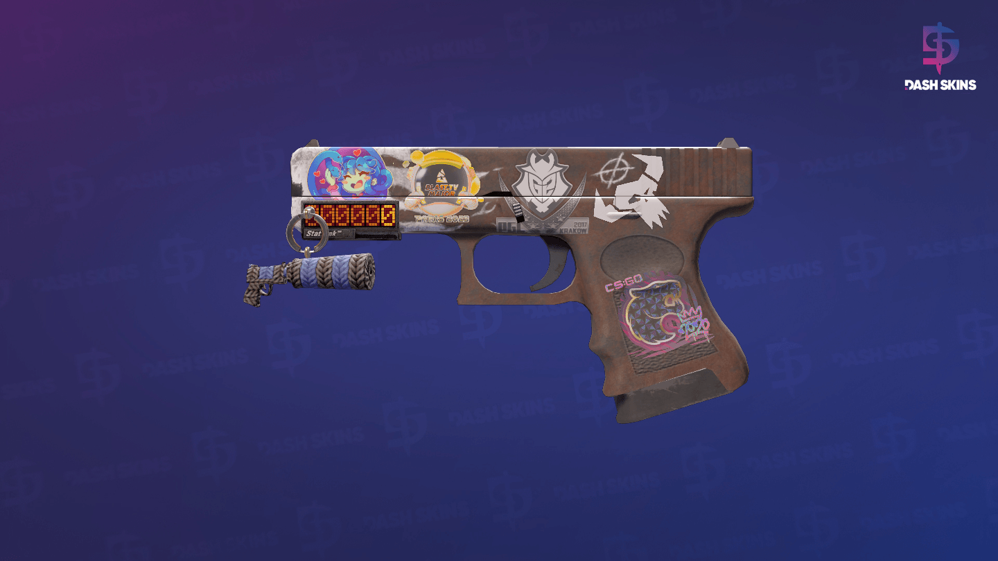 StatTrak™ Glock-18 | Oxide Blaze (Minimal Wear) Screenshot Playside