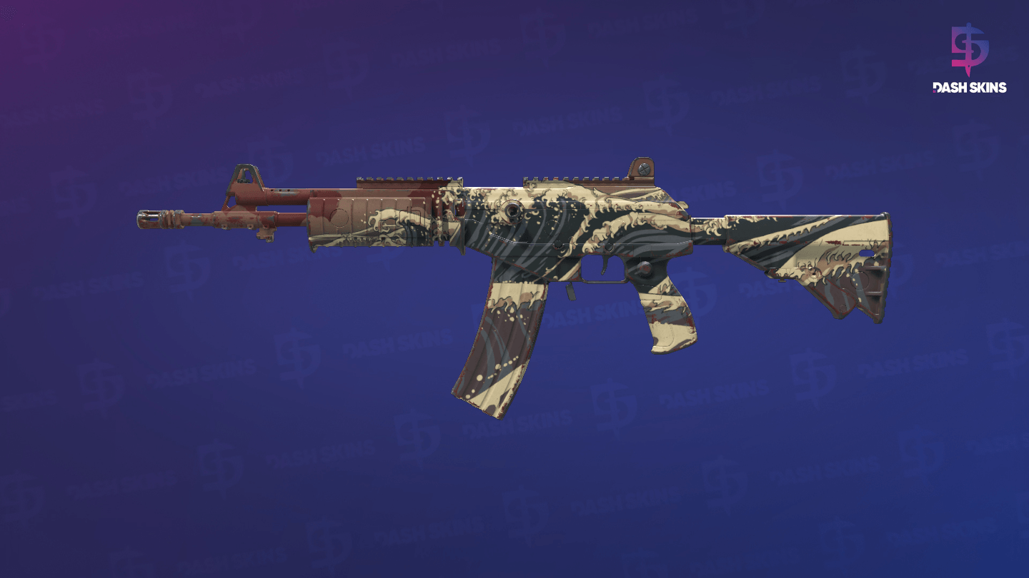 Galil AR | Crimson Tsunami (Minimal Wear) Screenshot Playside