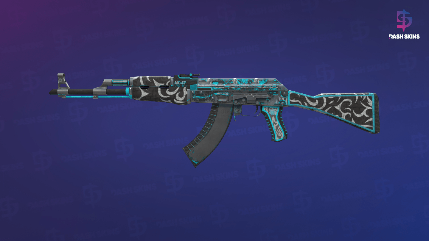 AK-47 | Frontside Misty (Battle-Scarred) Screenshot Playside