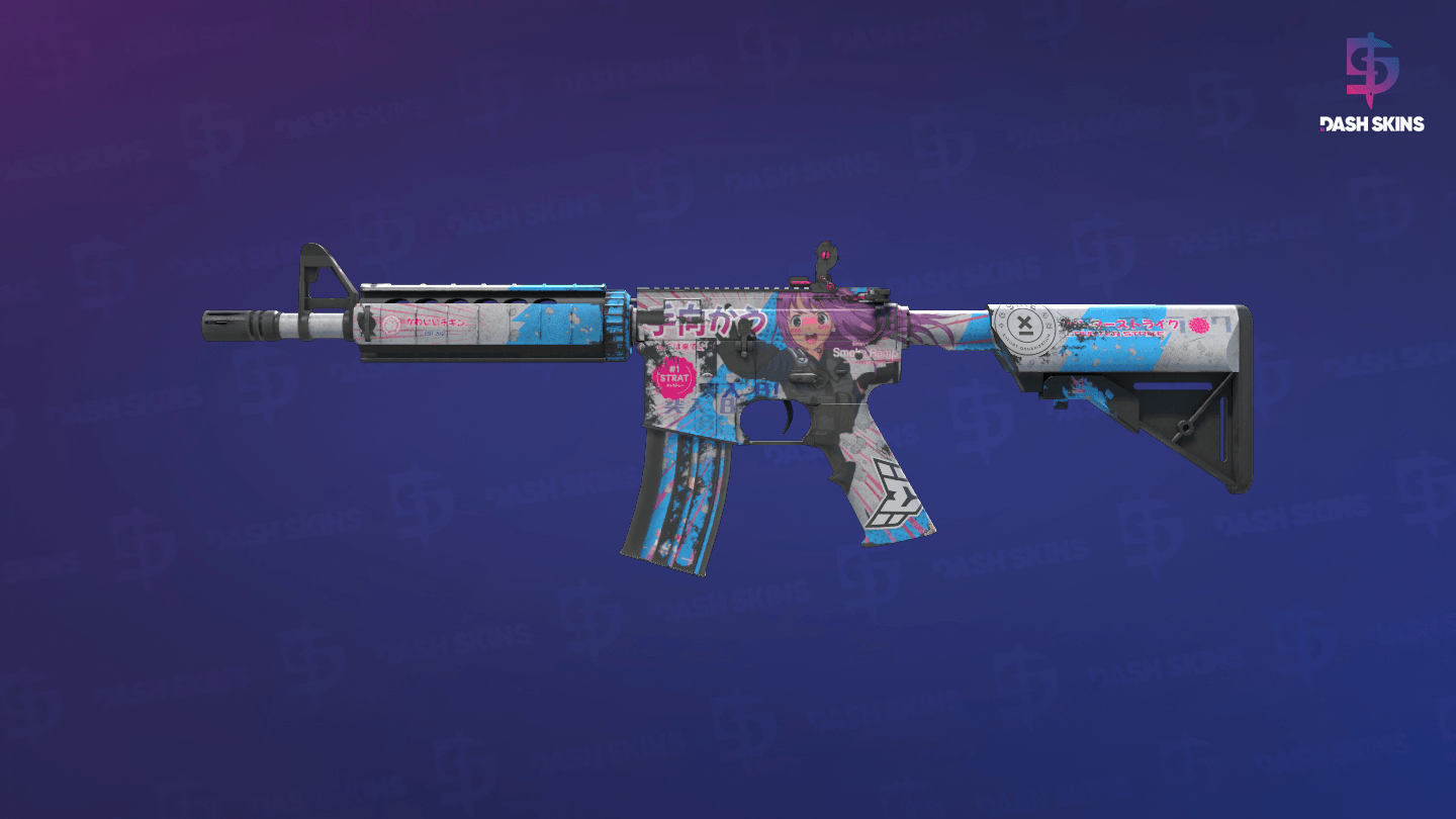 M4A4 | Temukau (Battle-Scarred) Screenshot Playside