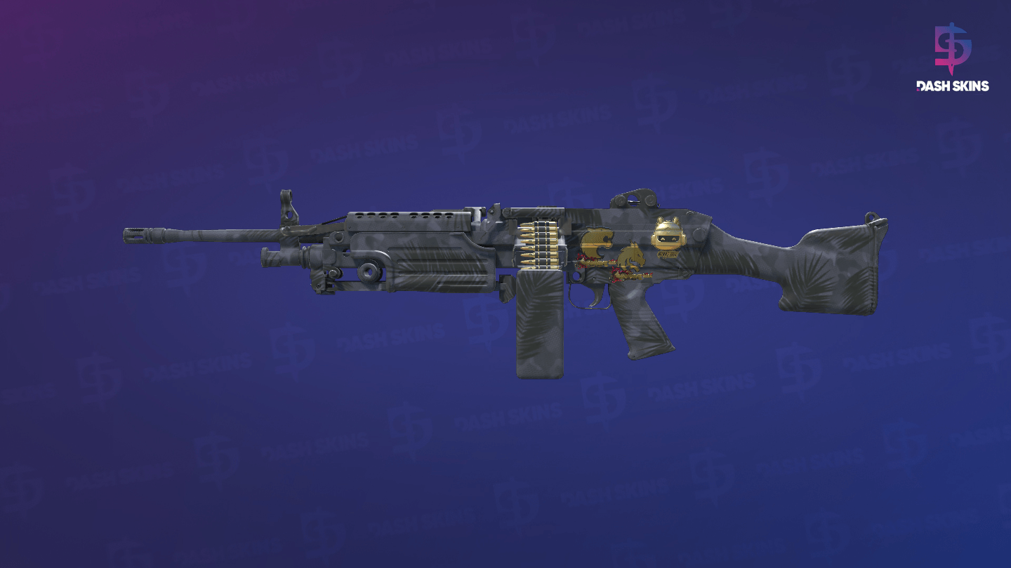 Souvenir M249 | Midnight Palm (Minimal Wear) Screenshot Playside