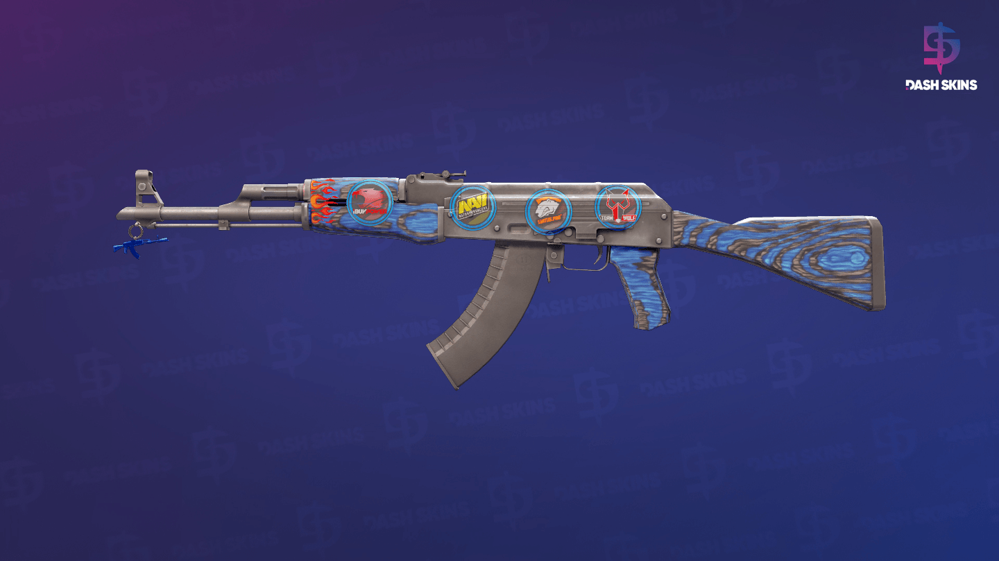 AK-47 | Blue Laminate (Minimal Wear) Screenshot Playside