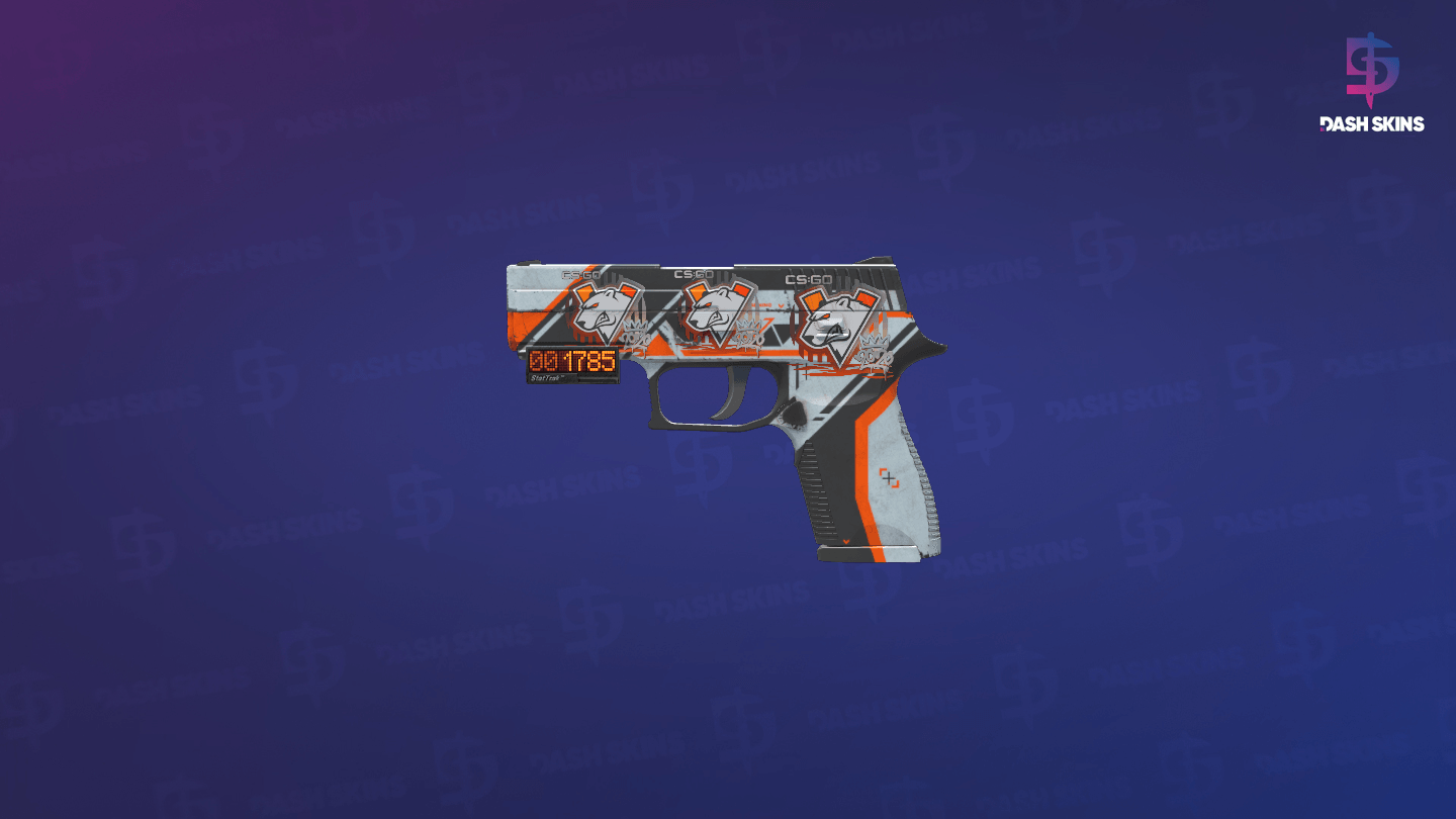 StatTrak™ P250 | Asiimov (Battle-Scarred) Screenshot Playside