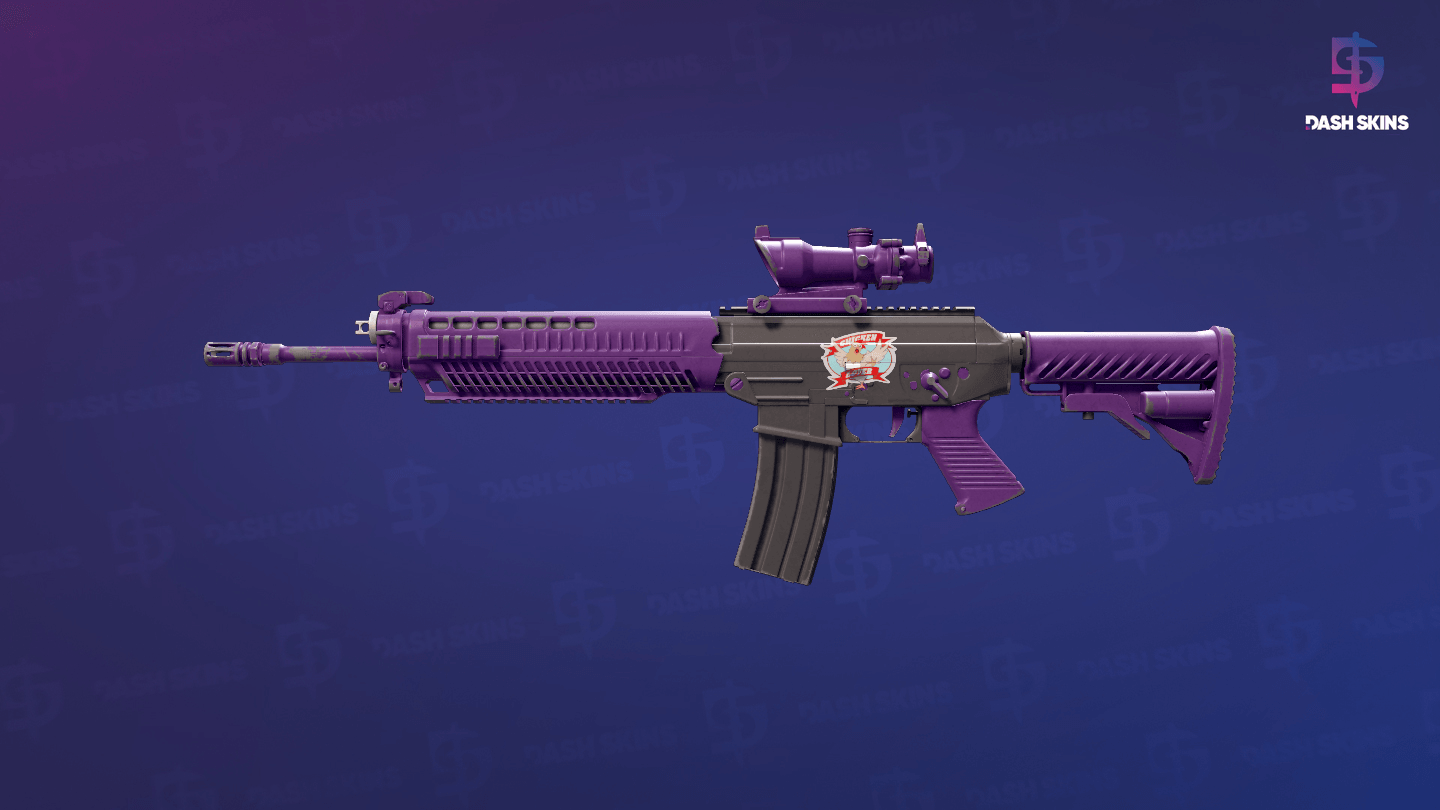 SG 553 | Ultraviolet (Field-Tested) Screenshot Playside
