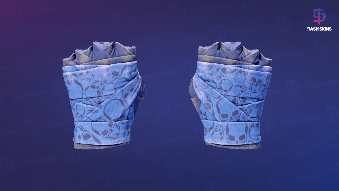 ★ Hand Wraps | Cobalt Skulls (Battle-Scarred) Screenshot Playside