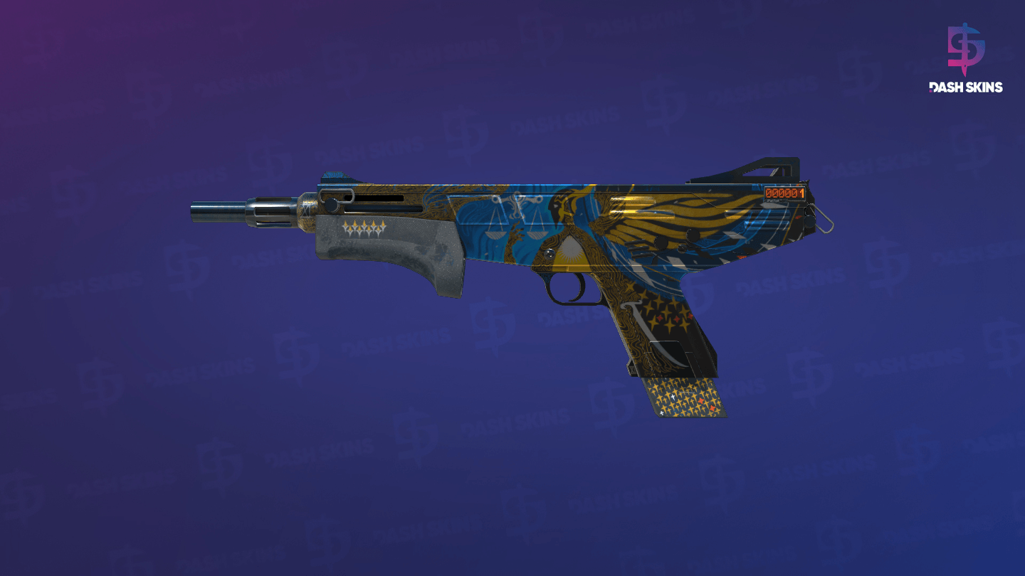 StatTrak™ MAG-7 | Justice (Well-Worn) Screenshot Playside