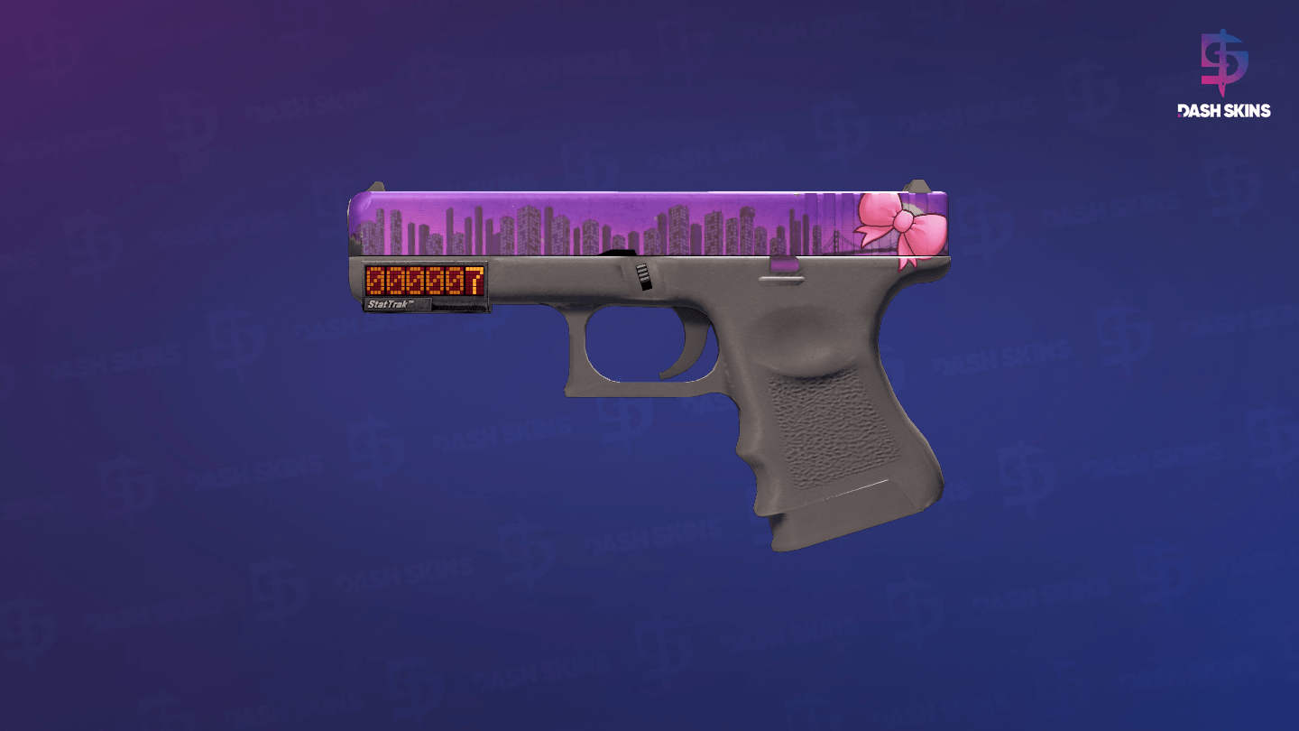 StatTrak™ Glock-18 | Moonrise (Minimal Wear) Screenshot Playside
