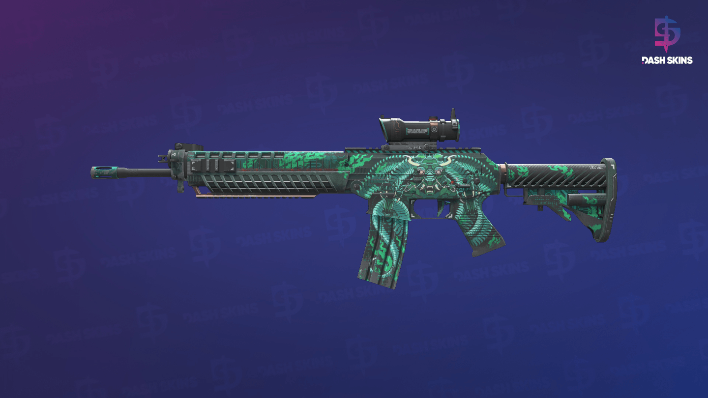 SG 553 | Dragon Tech (Field-Tested) Screenshot Playside