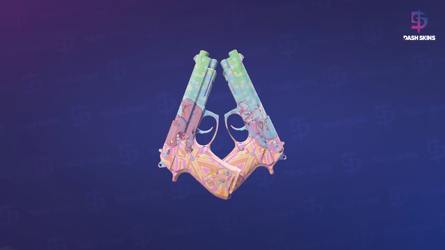 Dual Berettas | Sweet Little Angels (Minimal Wear) Screenshot Playside