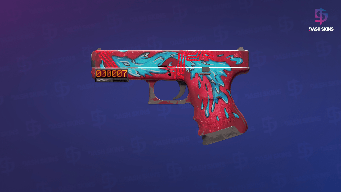 StatTrak™ Glock-18 | Water Elemental (Field-Tested) Screenshot Playside