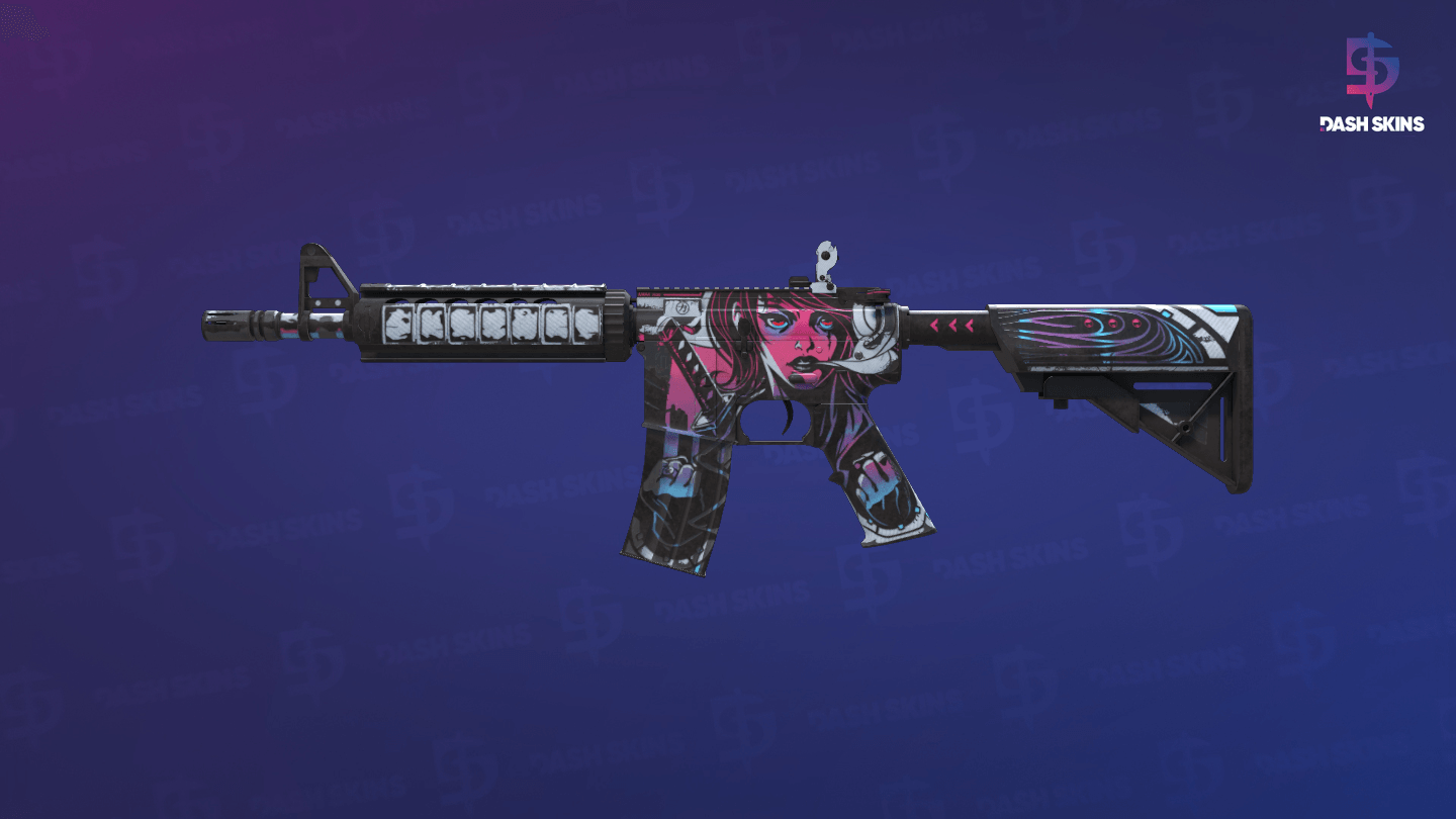 M4A4 | Neo-Noir (Well-Worn) Screenshot Playside