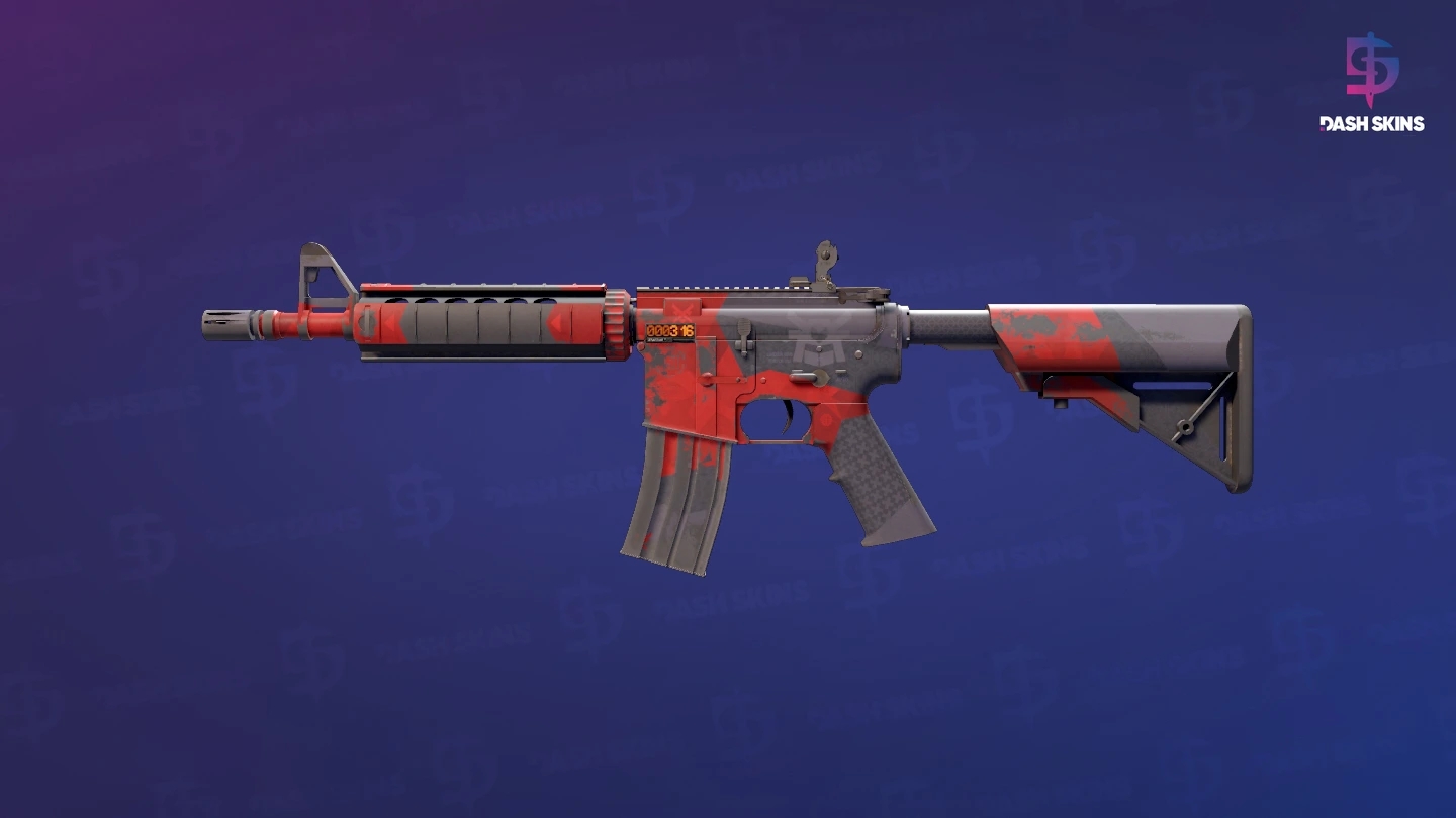 StatTrak™ M4A4 | Evil Daimyo (Well-Worn) Screenshot Playside