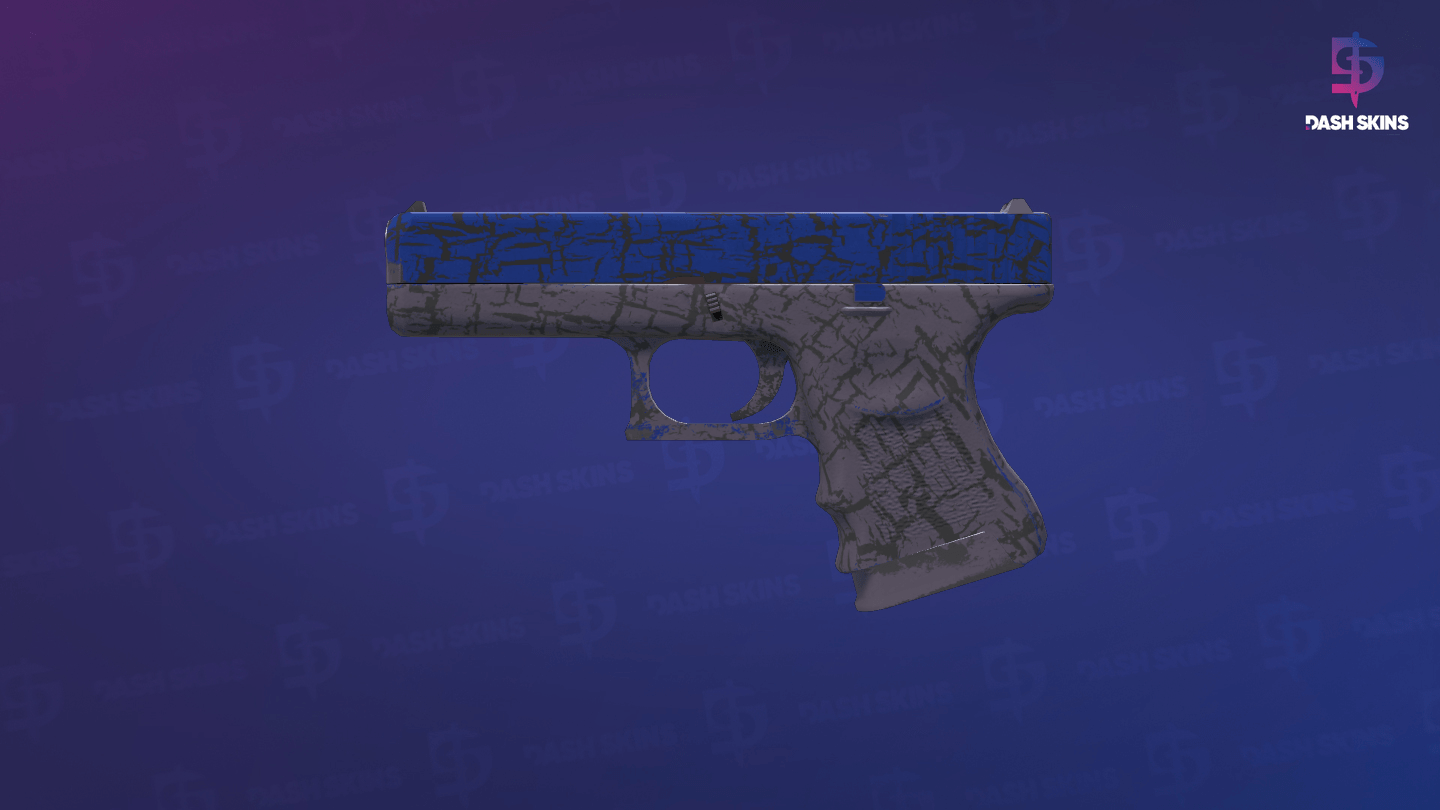 Glock-18 | Blue Fissure (Minimal Wear) Screenshot Playside