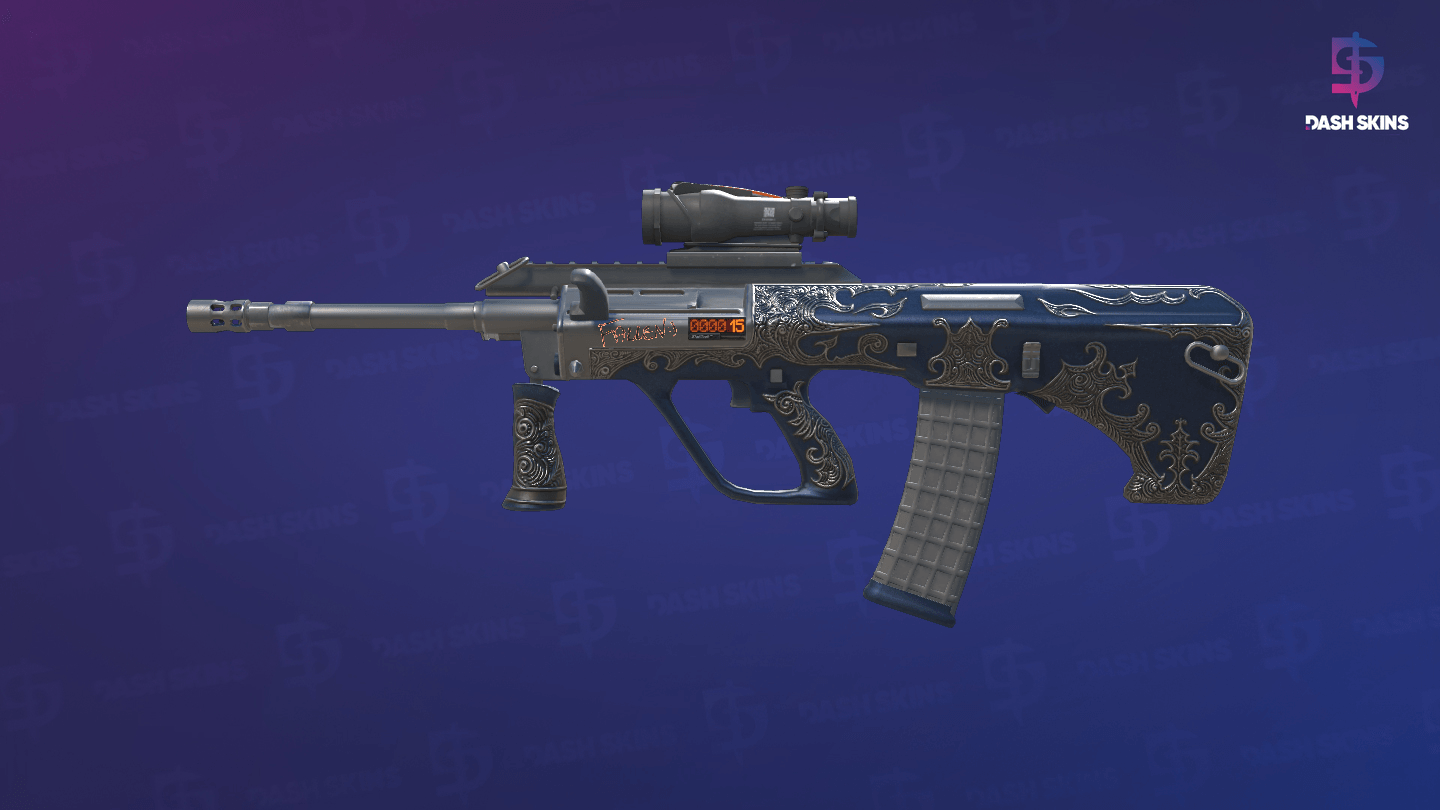 StatTrak™ AUG | Aristocrat (Well-Worn) Screenshot Playside