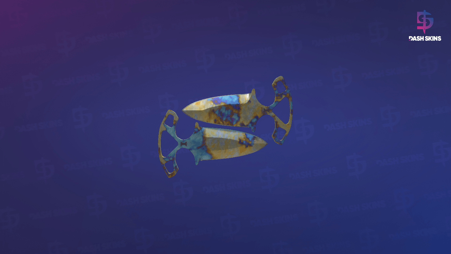 ★ Shadow Daggers | Case Hardened (Well-Worn) Screenshot Playside